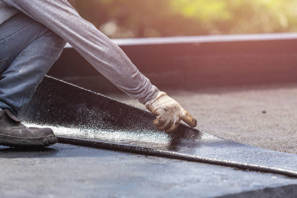 Professional Waterproofing technician working in Potter, WI